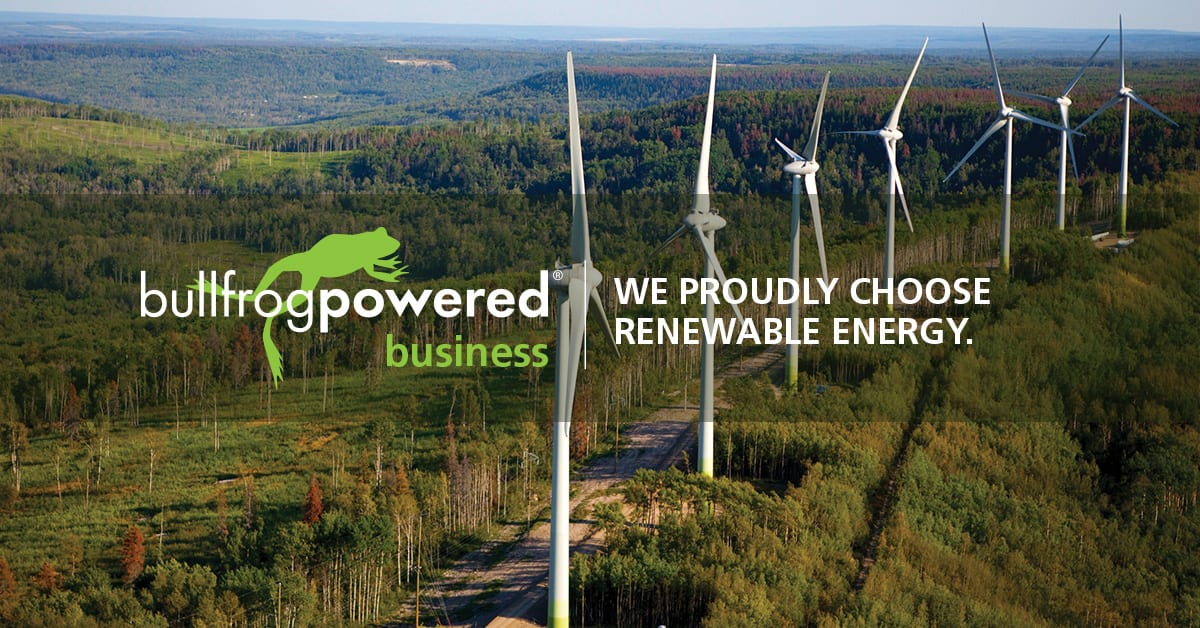 Coextro supports green electricity with Bullfrog Power®